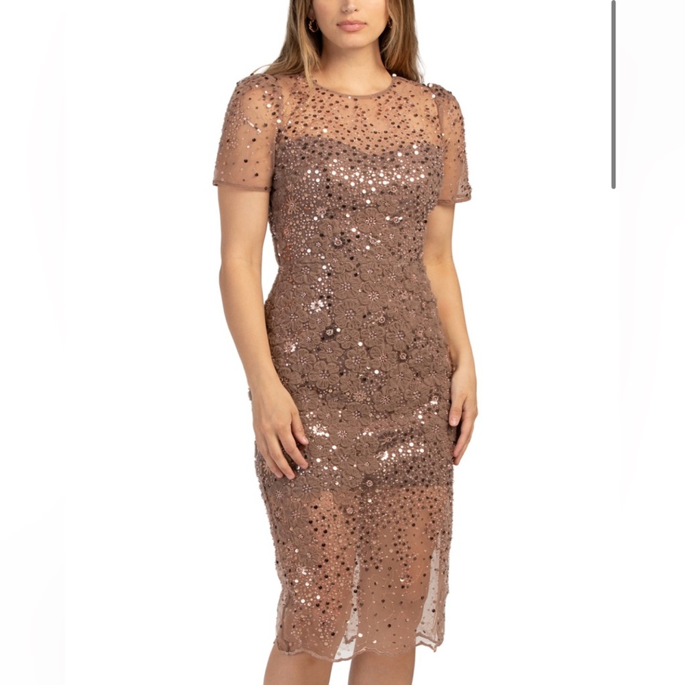 NWT - Dress the Population Lia Sequin Midi Dress / Sizes available: S,M, L